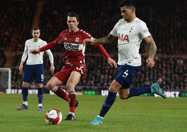 The Northern Echo: FA CUP. Boro v Spurs. Tues1stMar2022. © MATTHEW MERRICK PHOTOGRAPHY